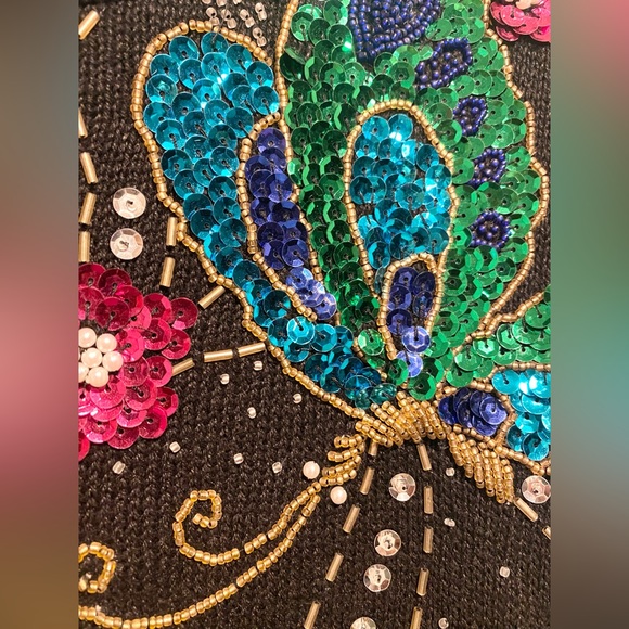 Bonnie Evans Vintage Sequins Sweater Dress - Picture 3 of 9